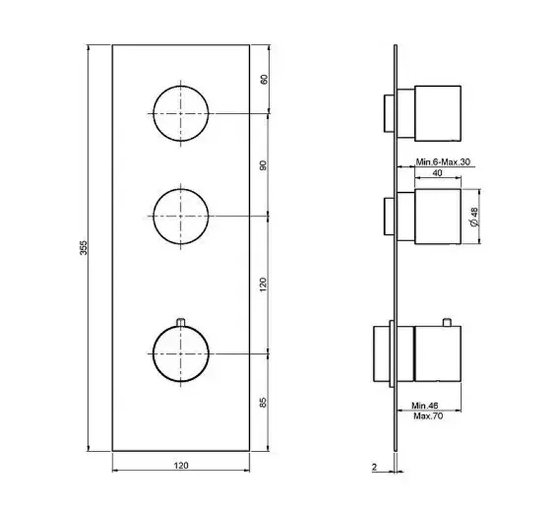 Смеситель для душа Fima Carlo Frattini Fimatherm F3869X2BS цвет Белый матовый
