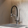 Смеситель для кухни Sancos Orta SC4008CH Хром Черный латунь