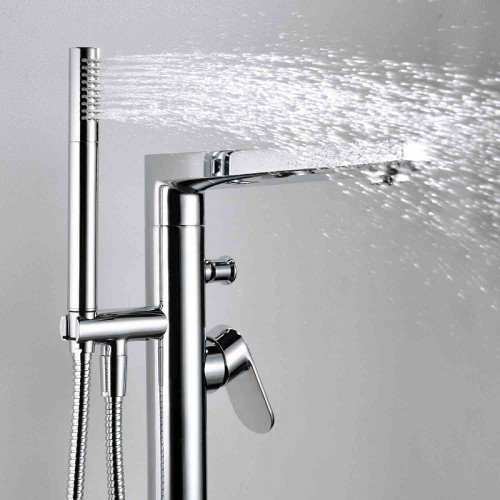 Смеситель для ванны WasserKRAFT Dinkel 5821 Хром латунь на пол