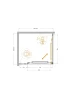 Душевой уголок Cezares Lux 100x90 LUX-AH-FS-11-100/90-C-CR профиль Хром стекло прозрачное