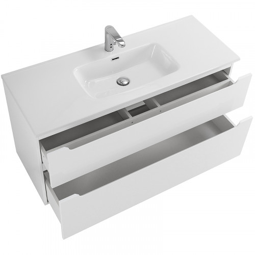 Тумба под раковину BelBagno Etna-H60 120 ETNA-H60-1200-2C-SO-BL-P подвесная Bianco Lucido МДФ / ЛДСП