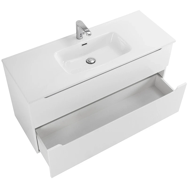 Тумба под раковину BelBagno Etna-H60 120 ETNA-H60-1200-2C-SO-BL-P подвесная Bianco Lucido МДФ / ЛДСП