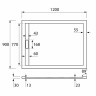 Душевой поддон из искусственного камня Cezares Tray AS 120x90 TRAY-AS-AH-120/90-30-W Белый