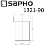 Стакан для зубных щеток Sapho Olymp 1321-90 цвет Белый