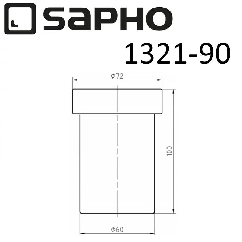 Стакан для зубных щеток Sapho Olymp 1321-90 цвет Белый