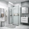 Душевой уголок Grossman Pragma 120х80 120.K33.03.1280.21.00 профиль Черный матовый стекло прозрачное