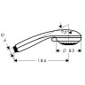 Ручной душ Hansgrohe Crometta 28562000 Хром пластик