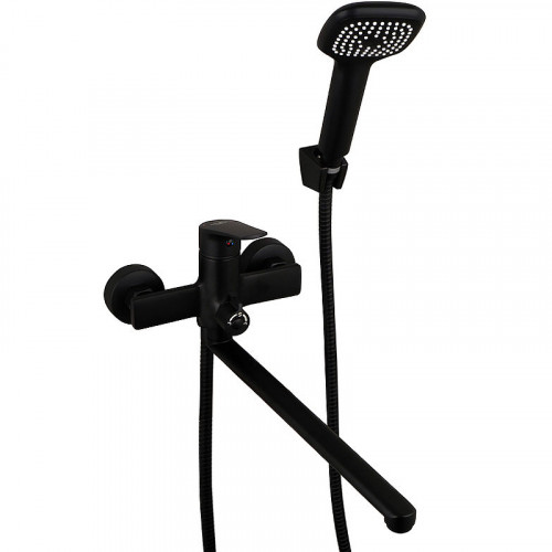 Смеситель для ванны Melodia della vita Waltz MDV30141bk универсальный Черный латунь на стену