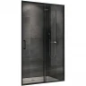 Душевая дверь Abber Schwarzer Diamant 130 AG30130B5 профиль Черный стекло прозрачное