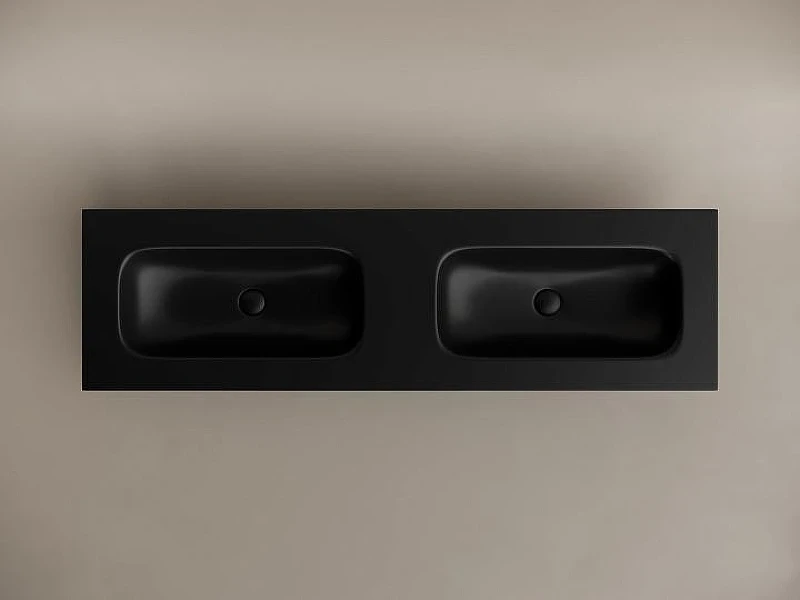 Раковина Ceramicanova Grace 160 CN7023MBwx двойная Черная матовая