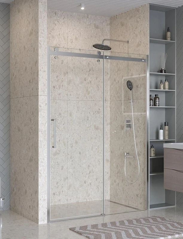 Душевая дверь BelBagno Marino 2 150 MARINO-2-BF-1-150-C-CR профиль Хром стекло прозрачное