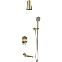 Душевая система Bronze de Luxe Scandi 14582-501BR Бронза латунь встраиваемый