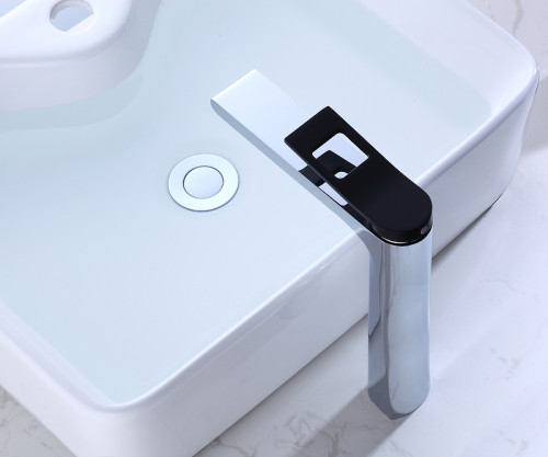 Смеситель для раковины Bronze de Luxe Element EL21CB Хром Черный латунь