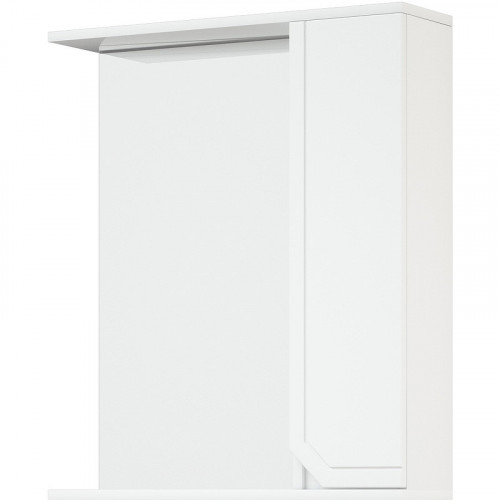 Зеркало со шкафом Corozo Сириус 65 SD-00001448 Белое МДФ / ЛДСП, стекло