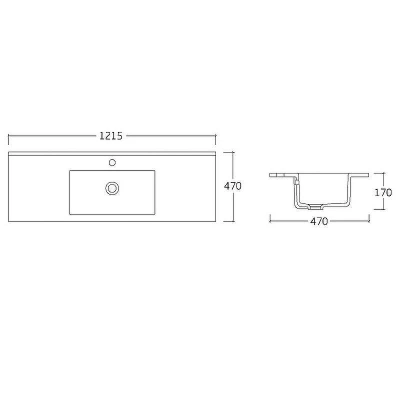 Раковина Vincea 120 VBS-13120 Белая