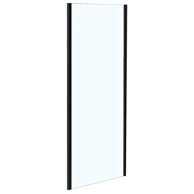 Душевая стенка Azario Shanghai 100 AZ-C43-100-MB-CL профиль Черный матовый стекло прозрачное