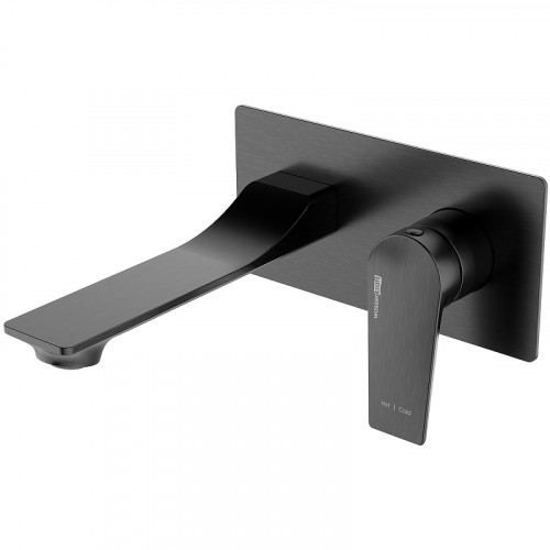 Смеситель для раковины WasserKRAFT Wiese 8430 Оружейная сталь латунь встраиваемый