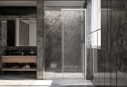 Душевая дверь Veconi Premium Trento PTD-30CH 120 PTD30-CH-120-01-C4 профиль Хром стекло прозрачное