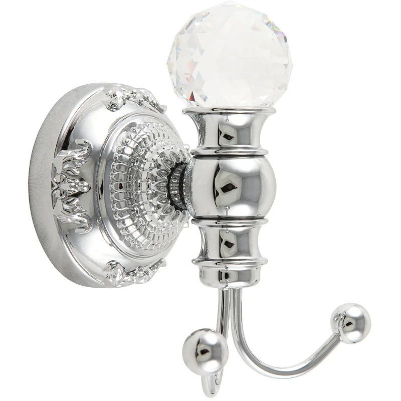 Двойной крючок Migliore Cristalia 16806 Хром с кристаллом Swarovski