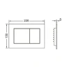 Комплект унитаза Koller Pool Orion OR-0515-RW с инсталляцией Tece Profil 9400412 с сиденьем Микролифт и клавишей смыва Хром глянцевый