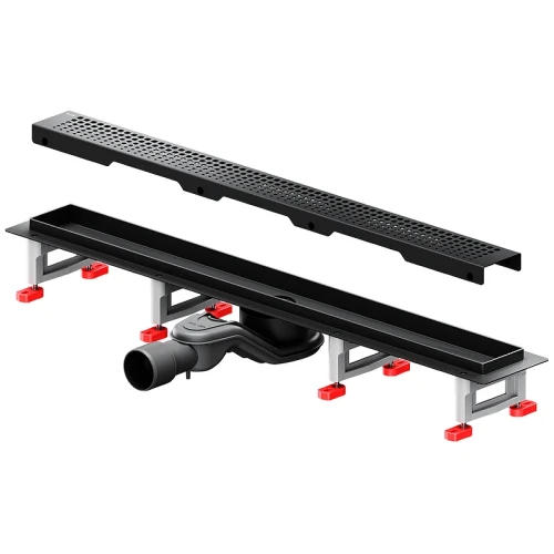 Душевой лоток AM.PM MasterFlow 70 W01SC-P11-070-01BM с Черной матовой решеткой Cut Gradient
