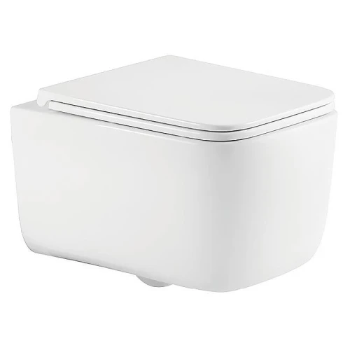 Унитаз Azario Vater AZ-5104T-WHT подвесной цвет Белый с сиденьем Микролифт
