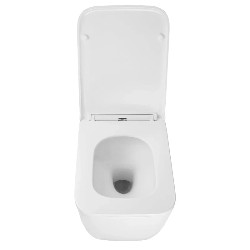 Унитаз Azario Vater AZ-5104T-WHT подвесной цвет Белый с сиденьем Микролифт