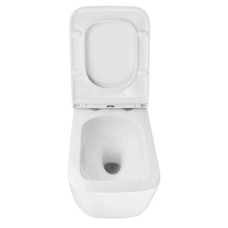 Унитаз Azario Vater AZ-5104T-WHT подвесной цвет Белый с сиденьем Микролифт