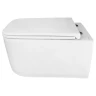 Унитаз Azario Vater AZ-5104T-WHT подвесной цвет Белый с сиденьем Микролифт