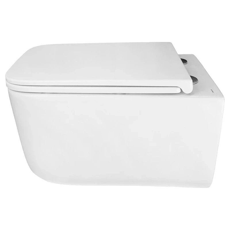 Унитаз Azario Vater AZ-5104T-WHT подвесной цвет Белый с сиденьем Микролифт