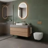 Унитаз Azario Vater AZ-5104T-WHT подвесной цвет Белый с сиденьем Микролифт