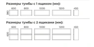 Тумба с раковиной Terminus Классик 80 CLA10802701601O подвесная цвет Графит