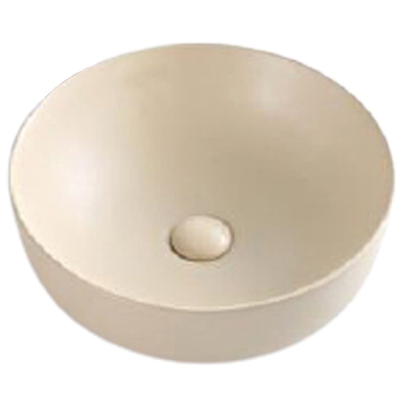 Раковина-чаша BelBagno 41 BB1315-H316 Бежевая матовая фаянс накладная