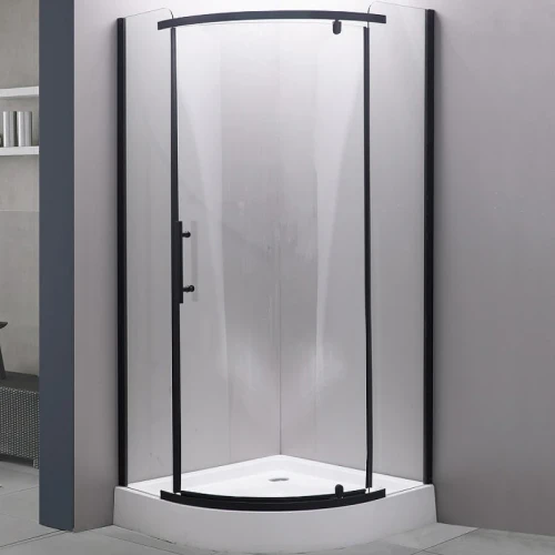 Душевой уголок Esbano ESD-7025B 100x100 ESUGD7025B профиль Черный матовый стекло прозрачное