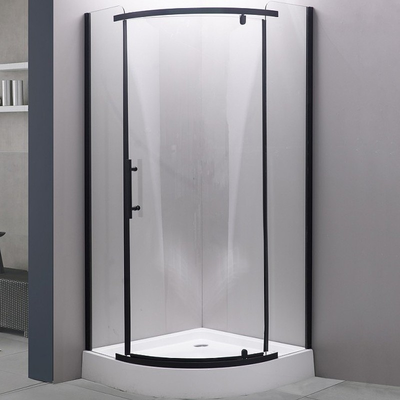 Душевой уголок Esbano ESD-7025B 100x100 ESUGD7025B профиль Черный матовый стекло прозрачное