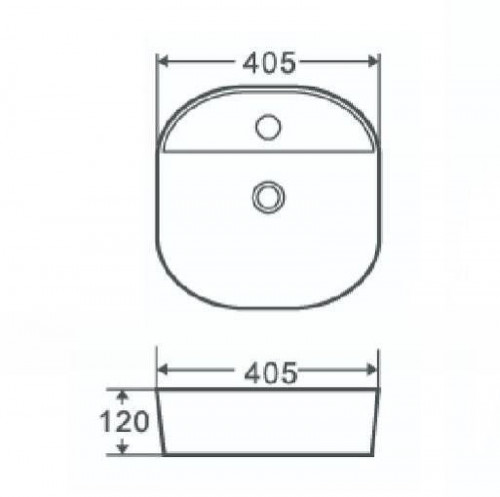 Раковина Nofer Spin 40 CG 23598 цвет Черный мрамор
