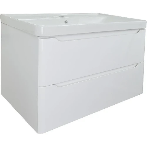 Тумба с раковиной Azario Lotos 80/2 CS00083931 подвесная Белая