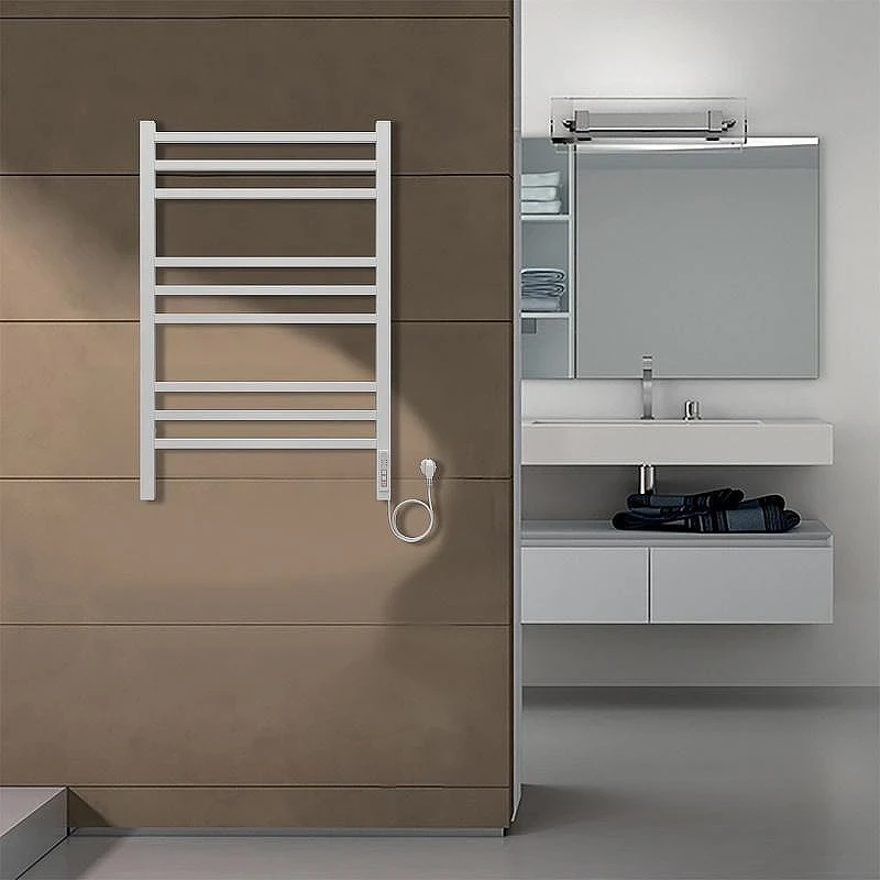 Электрический полотенцесушитель Azario Ancona 500x800 П9 AZ71858W диммер справа Белый