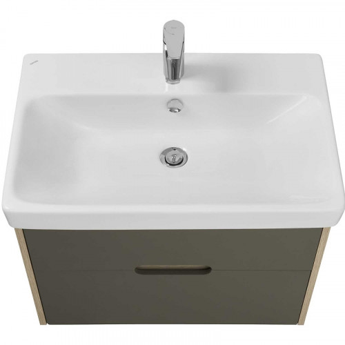 Тумба под раковину Aquaton Оливия 70 1A254301OLUG0 подвесная Грей Дуб ойстер МДФ / ЛДСП