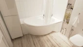 Акриловая ванна Marka One Ergonomika 158-175x110 R 01эрг17511п без гидромассажа