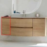 Подвесной шкаф Cezares Vague 34 L 54836 Rovere tabacco МДФ / ЛДСП