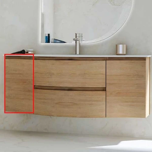 Подвесной шкаф Cezares Vague 34 L 54836 Rovere tabacco МДФ / ЛДСП