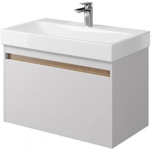 Тумба под раковину Creto Etna 80 4-1078W подвесная Белая МДФ / ЛДСП