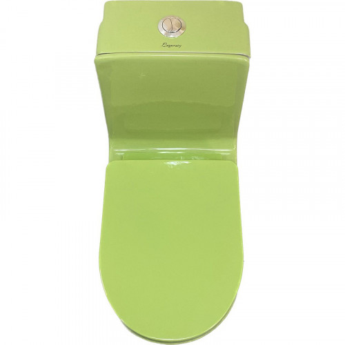 Унитаз моноблок Laguraty 101G детский Зеленый с сиденьем Микролифт фаянс напольный