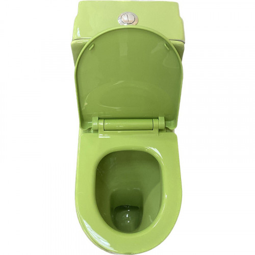 Унитаз моноблок Laguraty 101G детский Зеленый с сиденьем Микролифт фаянс напольный