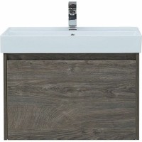 Тумба с раковиной Aquanet Nova Lite 75 245242 подвесная Дуб рошелье МДФ / ЛДСП