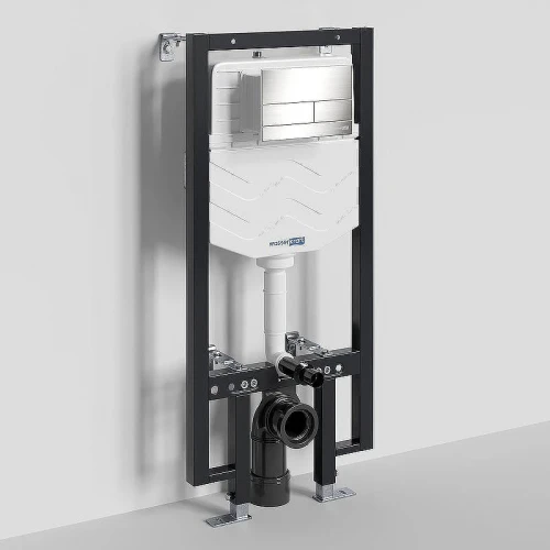 Инсталляция WasserKRAFT Vils 56TLT.010.ME.BN04 для унитаза с клавишей смыва Никель
