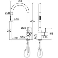 Смеситель для кухни Paulmark Universal Un213880-BS Брашированная сталь латунь