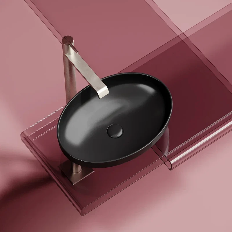 Раковина-чаша Ceramicanova Element 50 CN6056MB Черная матовая фарфор накладная