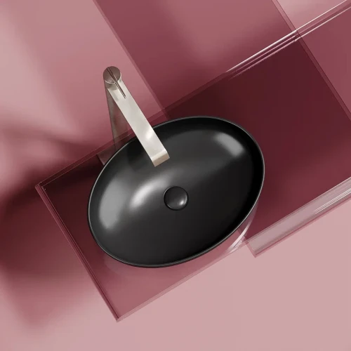 Раковина-чаша Ceramicanova Element 50 CN6056MB Черная матовая фарфор накладная